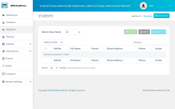 Page screenshot: WPSchoolPress &rarr; &nbsp; Students