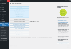 Page screenshot: SSO – Social and Search Optimization → Tools and Actions