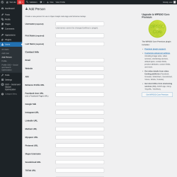 Page screenshot: Users → Add Person