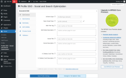 Page screenshot: Users → Profile SSO – Social and Search Optimization