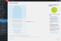 Page screenshot: SSO – Social and Search Optimization → Tools and Actions