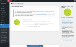 Page screenshot: SSO – Social and Search Optimization → Premium Licenses