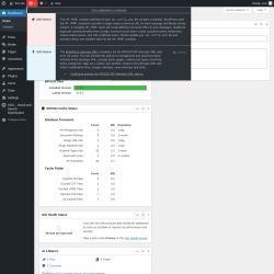 Page screenshot: Dashboard ‹ Test site — WordPress