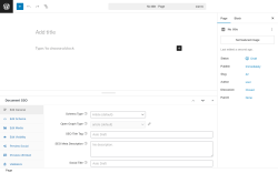 Page screenshot: Add Page ‹ Test site — WordPress