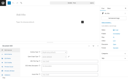 Page screenshot: Add Post ‹ Test site — WordPress