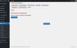 Page screenshot: WP Tools → Settings → Go Pro