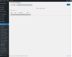 Page screenshot: WP Tools → Show Errors