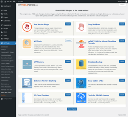 Page screenshot: WP Tools → More New Tools