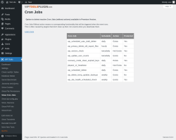 Page screenshot: WP Tools → Show Cron Jobs