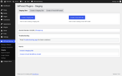 Page screenshot: WPvivid Backup &rarr; Staging