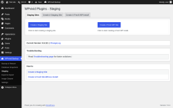Page screenshot: WPvivid Backup &rarr; Staging