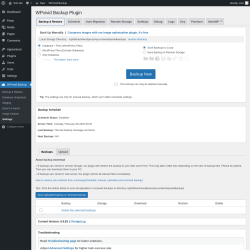 Page screenshot: WPvivid Backup &rarr; Settings &rarr; Backup & Restore