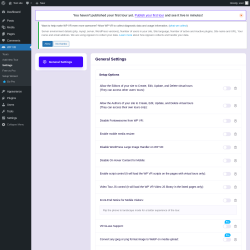 Page screenshot: WP VR &rarr; Settings