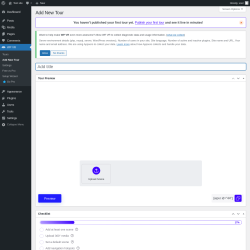 Page screenshot: WP VR &rarr; Add New Tour