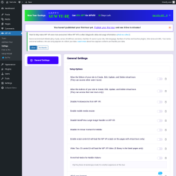Page screenshot: WP VR &rarr; Settings