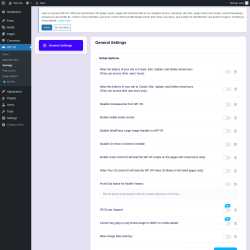 Page screenshot: WP VR &rarr; Settings