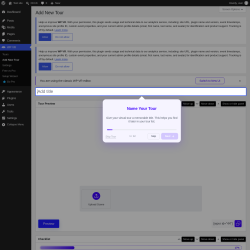 Page screenshot: WP VR &rarr; Add New Tour
