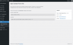Page screenshot: Ajax Contact Form