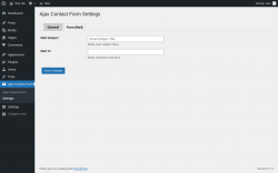 Page screenshot: Ajax Contact Form &rarr; Settings &rarr; Form (Mail)