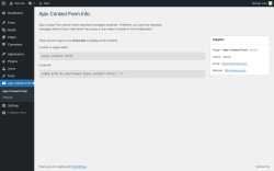 Page screenshot: Ajax Contact Form