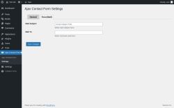 Page screenshot: Ajax Contact Form &rarr; Settings &rarr; Form (Mail)