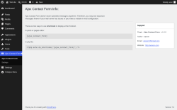 Page screenshot: Ajax Contact Form