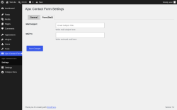 Page screenshot: Ajax Contact Form &rarr; Settings &rarr; Form (Mail)