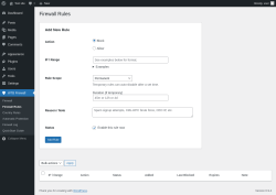 Page screenshot: WTB Firewall &rarr; Firewall Rules