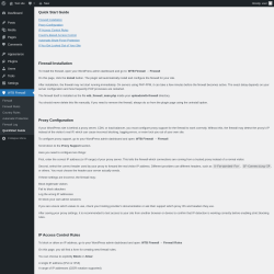 Page screenshot: WTB Firewall &rarr; QuickStart Guide