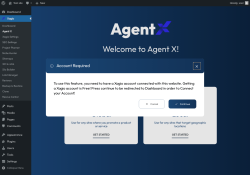 Page screenshot: Xagio → Agent X