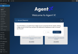 Page screenshot: Xagio → Agent X