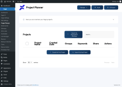 Page screenshot: Xagio → Project Planner