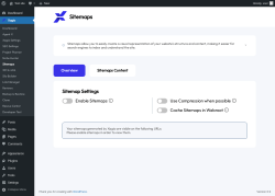 Page screenshot: Xagio → Sitemaps