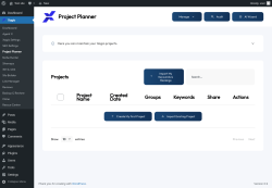Page screenshot: Xagio → Project Planner