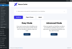 Page screenshot: Xagio → Rescue Center