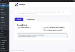 Page screenshot: Xagio → Sitemaps