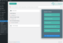 Page screenshot: Site Backup
