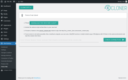 Page screenshot: Site Backup → Clone Site