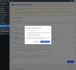 Page screenshot: AI Toolbox &rarr; Automation Settings