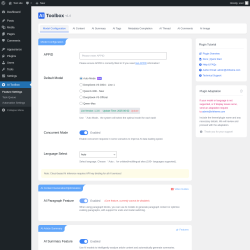 Page screenshot: AI Toolbox