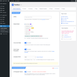 Page screenshot: Feature Settings &lsaquo; Test site &mdash; WordPress