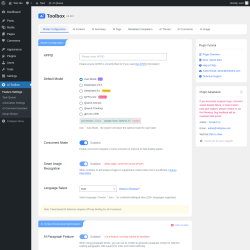 Page screenshot: AI Toolbox