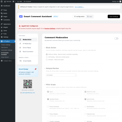 Page screenshot: AI Toolbox &rarr; AI Comment Assistant