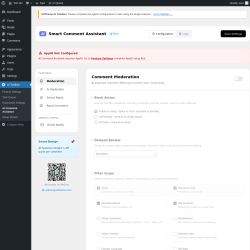Page screenshot: AI Toolbox &rarr; AI Comment Assistant