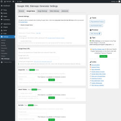Page screenshot: Settings → XML Sitemaps → Google News