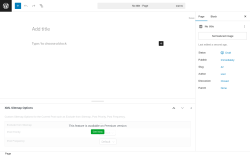 Page screenshot: Add Page ‹ Test site — WordPress