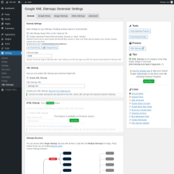 Page screenshot: Settings → XML Sitemaps