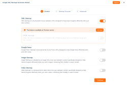 Page screenshot: Google XML Sitemaps Generator Wizard ‹ Test site — WordPress