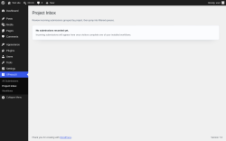 Page screenshot: XPressUI &rarr; Project Inbox