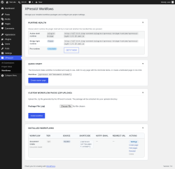 Page screenshot: XPressUI &rarr; Workflows